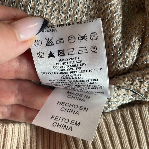 Love Moschino, us 4 knit tunic metallic threads wool blend made in Italy - Picture 9 of 12